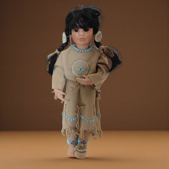 American Diary Porcelain Doll Many Stars By Linda Mason - Picture 1 of 12